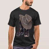 Cowboy Boots en Pet T-shirt (Voorkant)