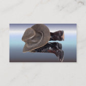 Cowboy Boots en Pet Visitekaartje (Achterkant)
