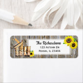 Cowboy Boots en Sunflower Rustic Etiket (Insitu)