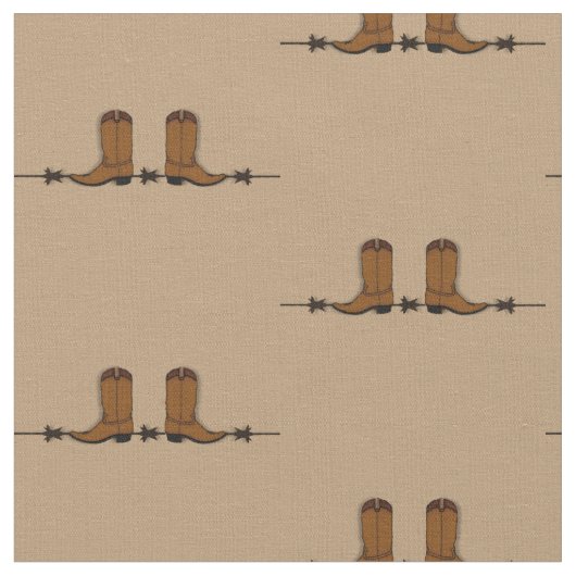 Cowboy Boots Fabric Stof (Close Up)