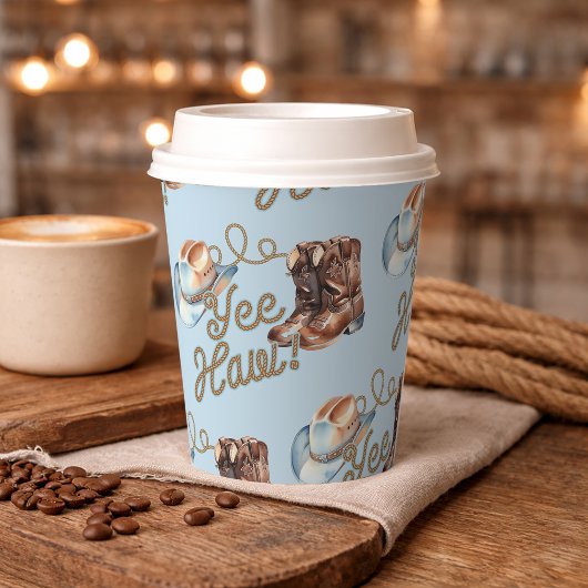 Cowboy Boots First Rodeo Birthday Papieren Bekers