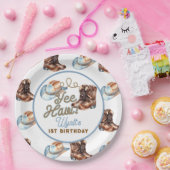 Cowboy Boots First Rodeo Birthday Papieren Bordje (Feest)