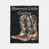 Cowboy Boots Fleece Deken (Voorkant)