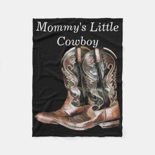 Cowboy Boots Fleece Deken (Voorkant)