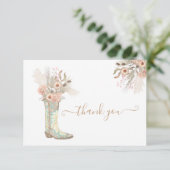Cowboy Boots Floral Western Dank je wel (Staand voorkant)