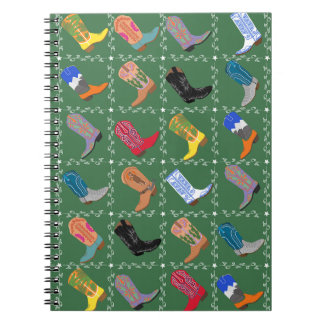 Cowboy Boots Fun Printed Spiral Notebook Journal Notitieboek