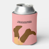 Cowboy Boots gepersonaliseerd Blikjeskoeler (Blikje Voorkant)