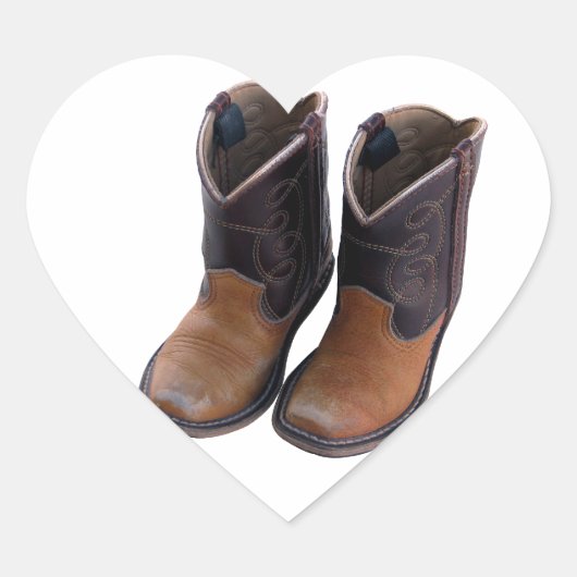 Cowboy Boots Hart Sticker (Voorkant)