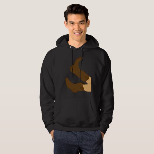 Cowboy Boots Hoodie (Voorkant volledig)