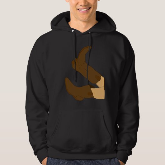 Cowboy Boots Hoodie (Voorkant)