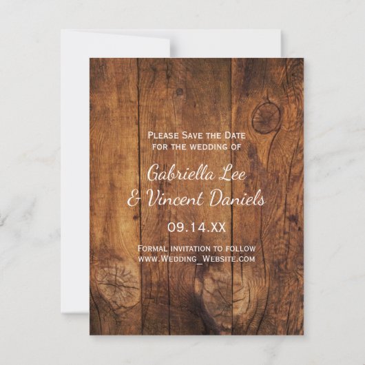 Cowboy Boots Horse Bit Daisies Barn Save the Date (Achterkant)