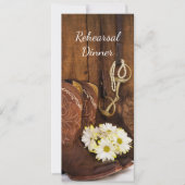 Cowboy Boots Horse Bit Wedding Rehearsal Dinner Kaart (Voorkant)