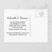 Cowboy Boots Horse Bit Wedding Save the Date Aankondigingskaart (Achterkant)