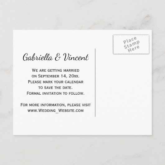 Cowboy Boots Horse Bit Wedding Save the Date Aankondigingskaart (Achterkant)