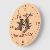 Cowboy Boots in plaats van dansend country Western Grote Klok (Hoek)