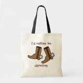 Cowboy Boots in plaats van dansend country Western Tote Bag (Voorkant)