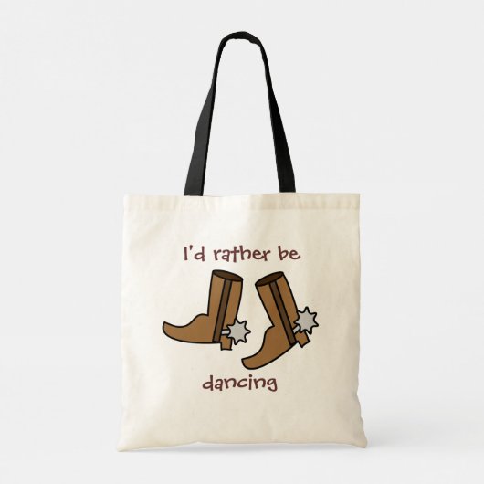 Cowboy Boots in plaats van dansende land Western t Tote Bag (Achterkant)