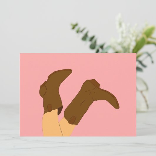 Cowboy Boots Kaart (Staand voorkant)