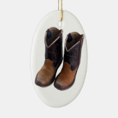 Cowboy Boots Keramisch Ornament (Rechts)