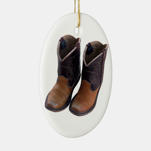 Cowboy Boots Keramisch Ornament (Rechts)