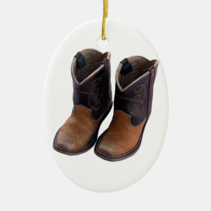 Cowboy Boots Keramisch Ornament
