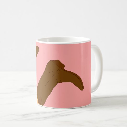 Cowboy Boots Koffiemok (Voorkant rechts)