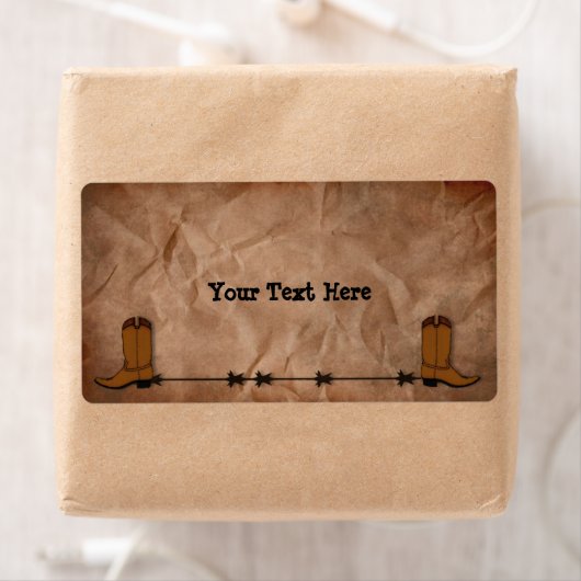 Cowboy Boots Label (Insitu)