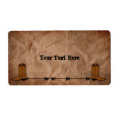 Cowboy Boots Label (Voorkant)