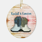 Cowboy Boots Land Homestead Keramisch Ornament (Links)