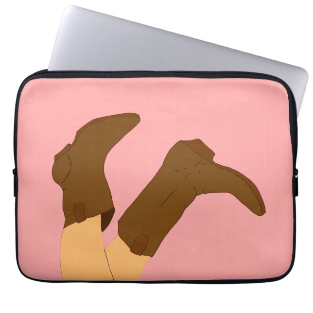 Cowboy Boots Laptop Sleeve (Voorkant)