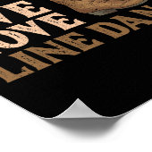 Cowboy Boots Line Danser Country Pet Live Love Li Poster (Hoek)