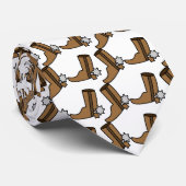 Cowboy Boots met Spurs Country Westerne Line Dance Stropdas (Opgerold)