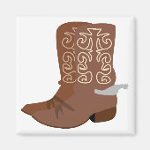 Cowboy Boots met Spurs Magneet (Voorkant)