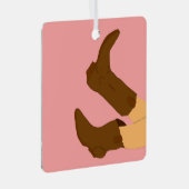 Cowboy Boots Metalen Ornament (Voorkant Rechts)