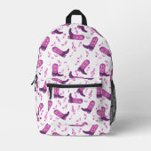 Cowboy Boots Muzieknoten Bedrukte Rugzak (Voorkant)