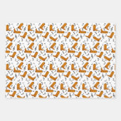 Cowboy Boots Muzieknoten Inpakpapier Vel (Voorkant 3)