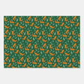 Cowboy Boots Muzieknoten Inpakpapier Vel (Voorkant)