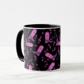 Cowboy Boots Muzieknoten Mok (Voorkant links)