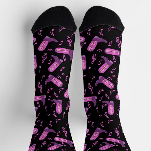 Cowboy Boots Muzieknoten Sokken (Top)