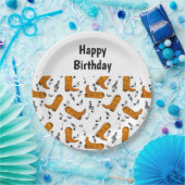 Cowboy Boots Muzieknoten Verjaardag Papieren Bordje (Feest)