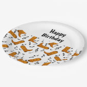 Cowboy Boots Muzieknoten Verjaardag Papieren Bordje (Gekanteld)