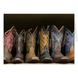 Cowboy Boots on a Shelf Westerne Kaart