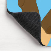 Cowboy Boots op Light Blue Background Muismat (Hoek)