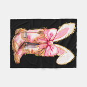 Cowboy Boots Paashaas Howdy Coquette Fleece Deken (Voorkant (Horizontaal))