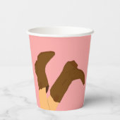 Cowboy Boots Papieren Bekers (Achterkant)