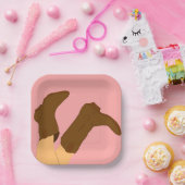 Cowboy Boots Papieren Bordje (Feest)