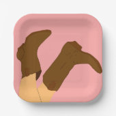 Cowboy Boots Papieren Bordje (Voorkant)