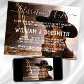 Cowboy Boots Pet begrafenisdienst Kaart