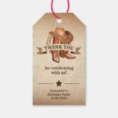 Cowboy Boots, Pet en Lasso Cadeaulabel (Voorkant)