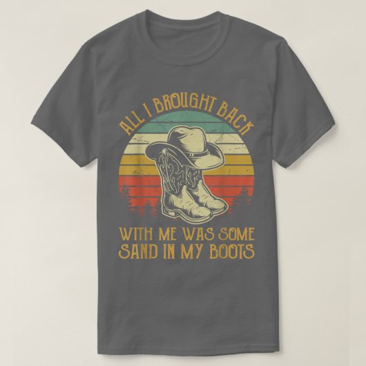Cowboy Boots Pet Sand in My Boots T Southern Weste T-shirt (Design voorkant)